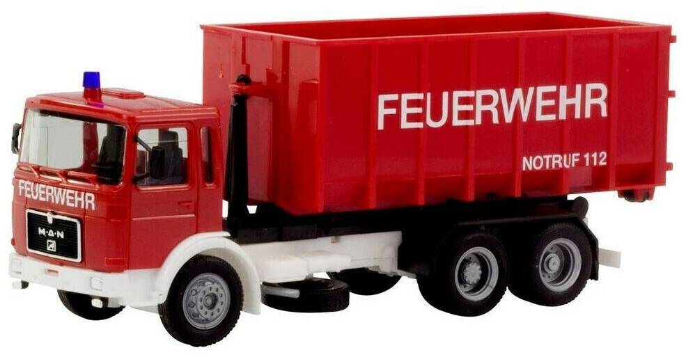 Modelleisenbahn-Zubehör Herpa Abrollcontainer-Lkw Feuerwehr MAN F8 (310963)